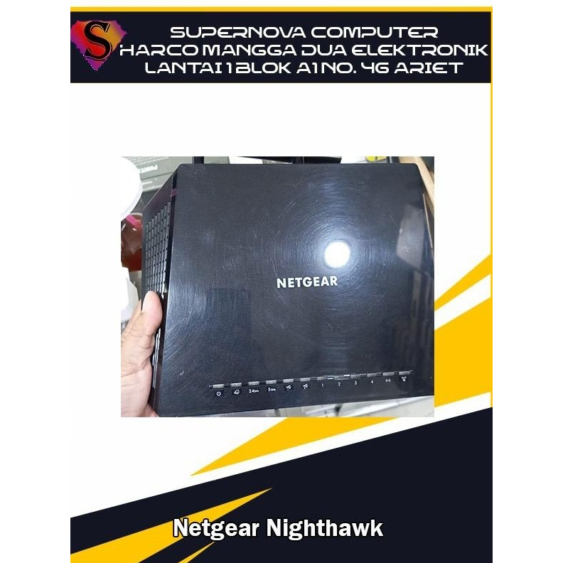 Netgear Nighthawk AC1750 Smart Wi-Fi Router.