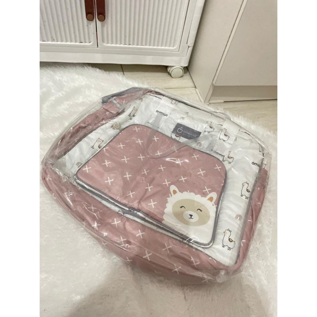 Omiland Alpaca Pink Series Tas Bayi Besar / Diapers Bag