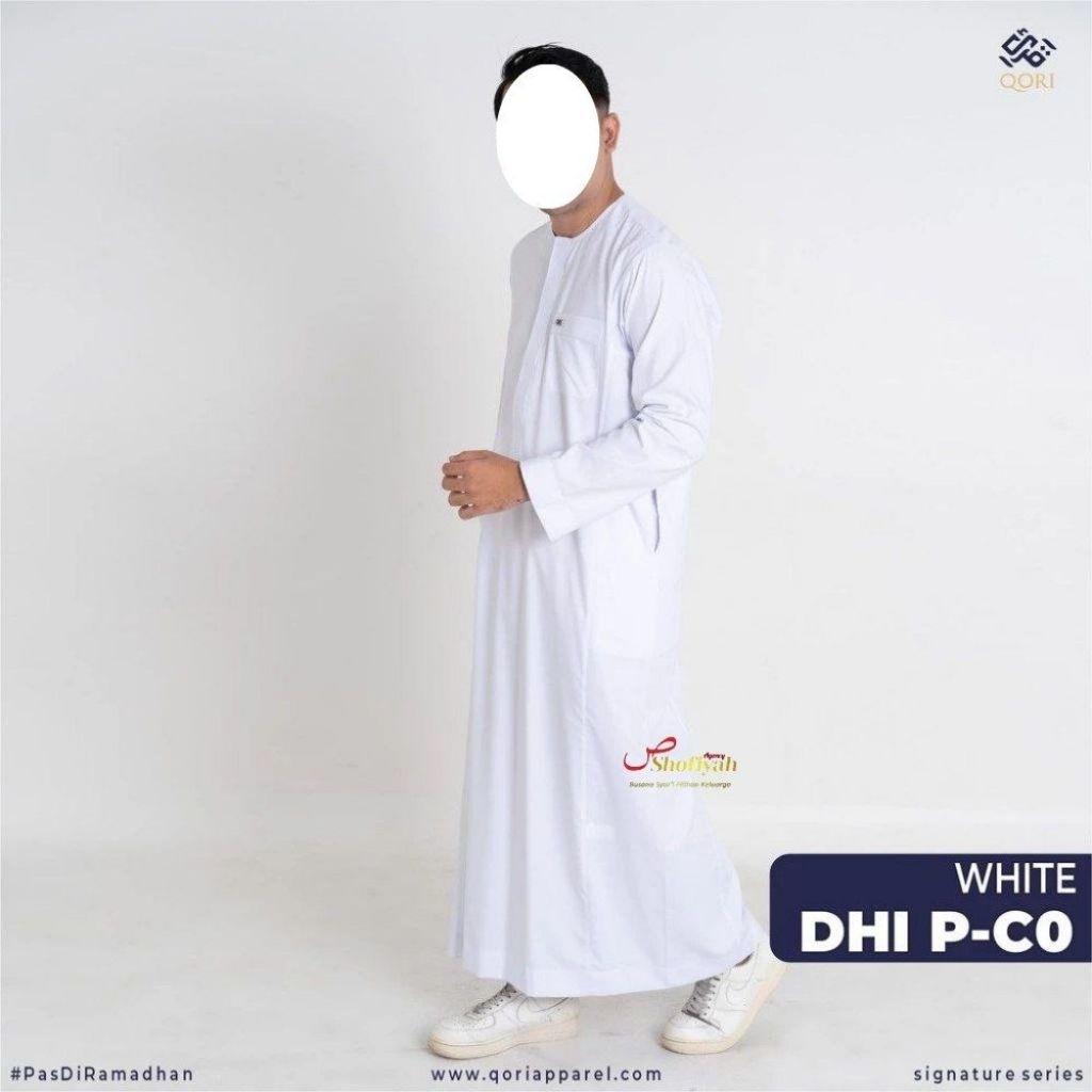 Qori Apparel Jubah / Gamis Omani Dhihyah al Kalabi Lengan Panjang DHI-2