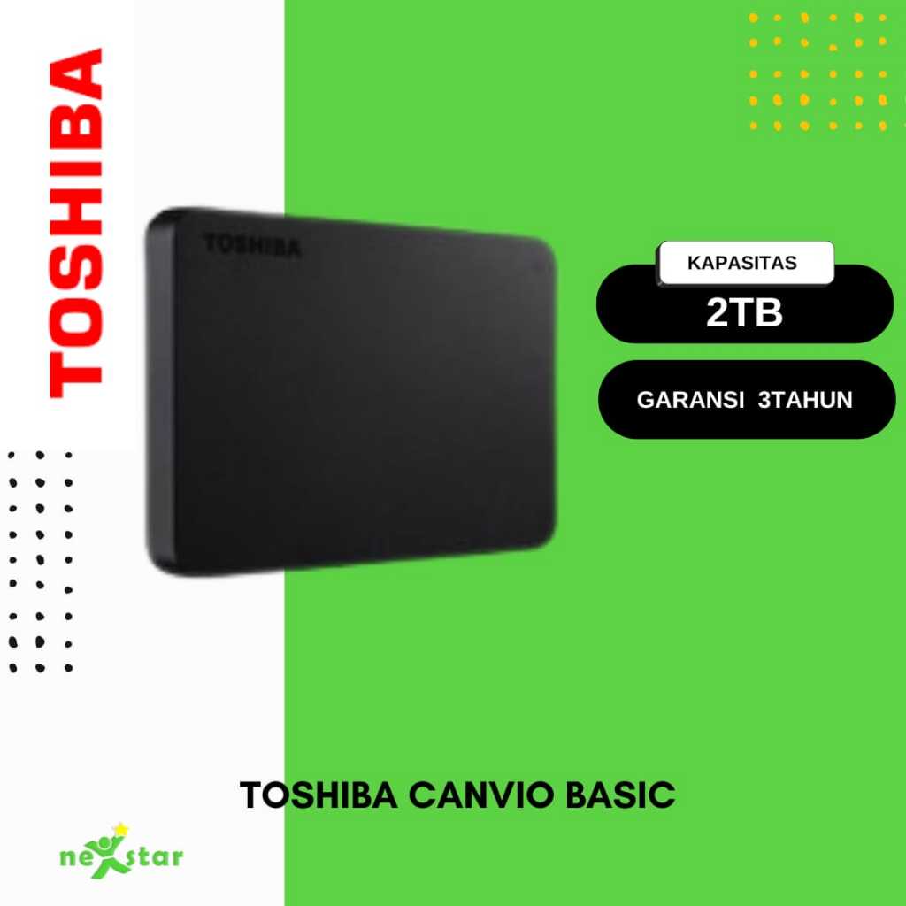 Hardisk Eksternal Toshiba Canvio Basics 2TB Hardisk External Toshiba