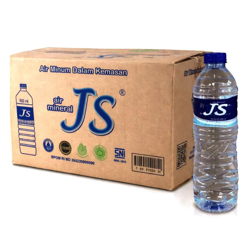 Air JS Mineral 600ml 1 Dus Isi 24 Botol