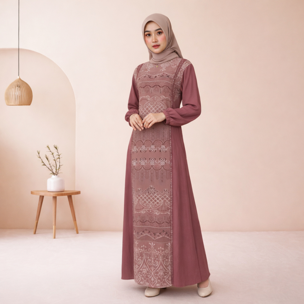 Baju Gamis Wanita Sienna Dress Wanita Terbaru Dengan Tampilan Mewah