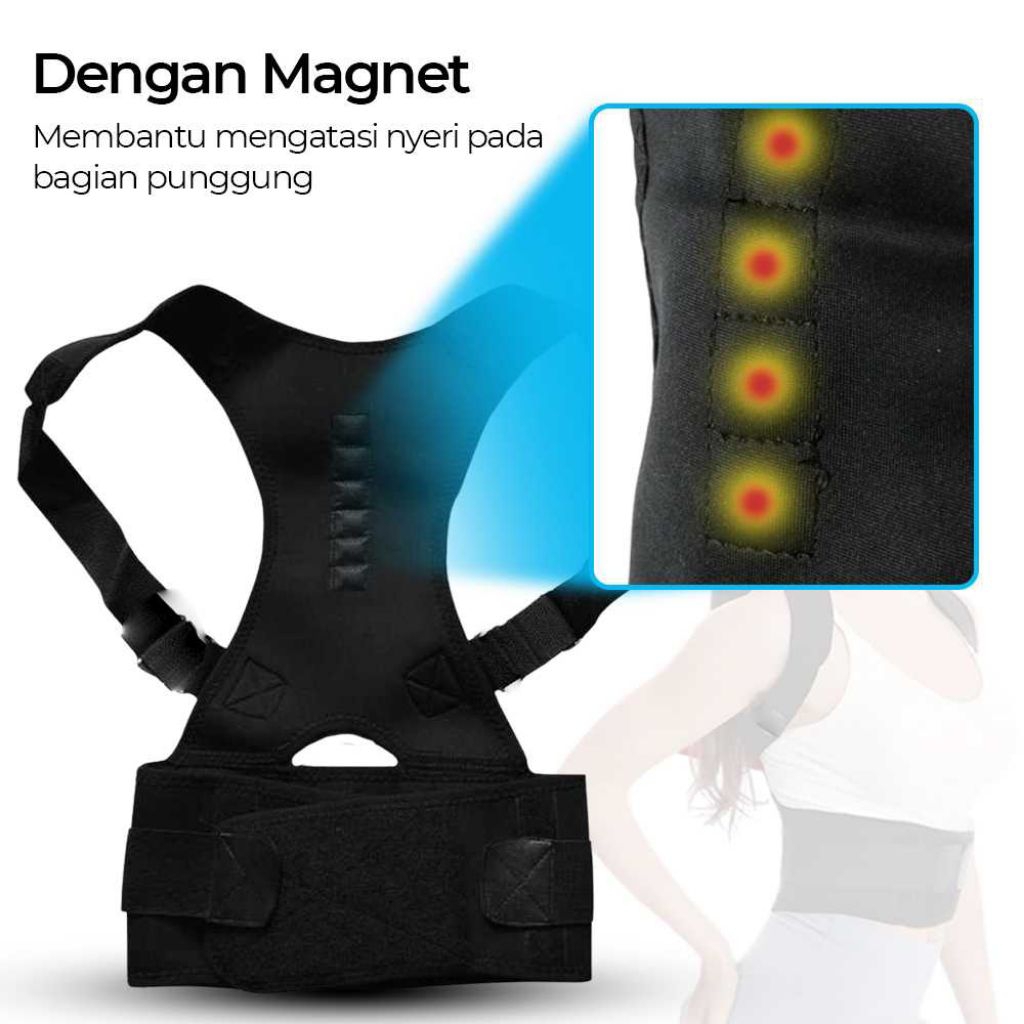 Perbaiki Postur Tubuh Korektor Postur Punggung Terapi Belt Magnetik