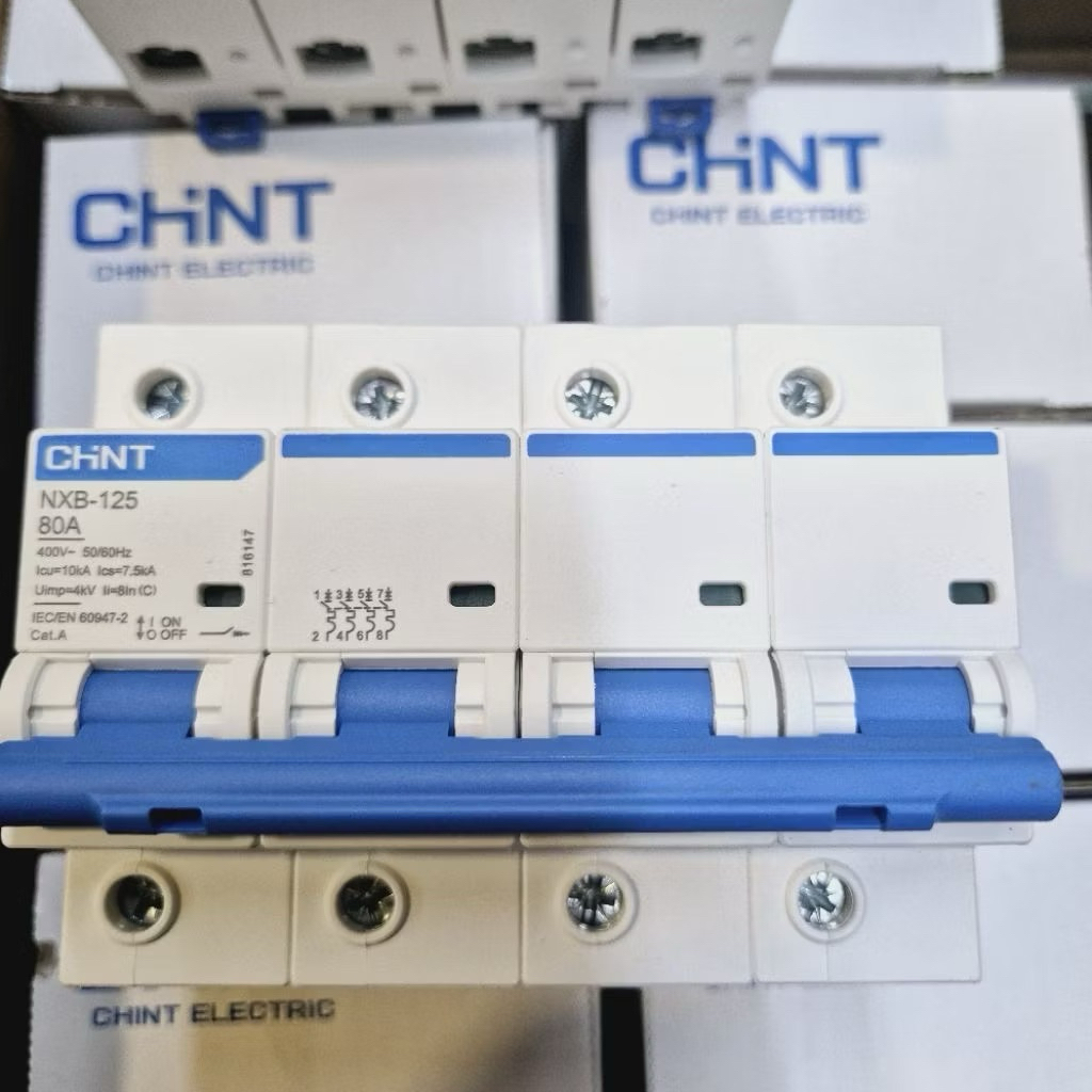 MCB 4P CHINT NXB-125 10KA 80A 100A 125A MCB 4POLE CHINT