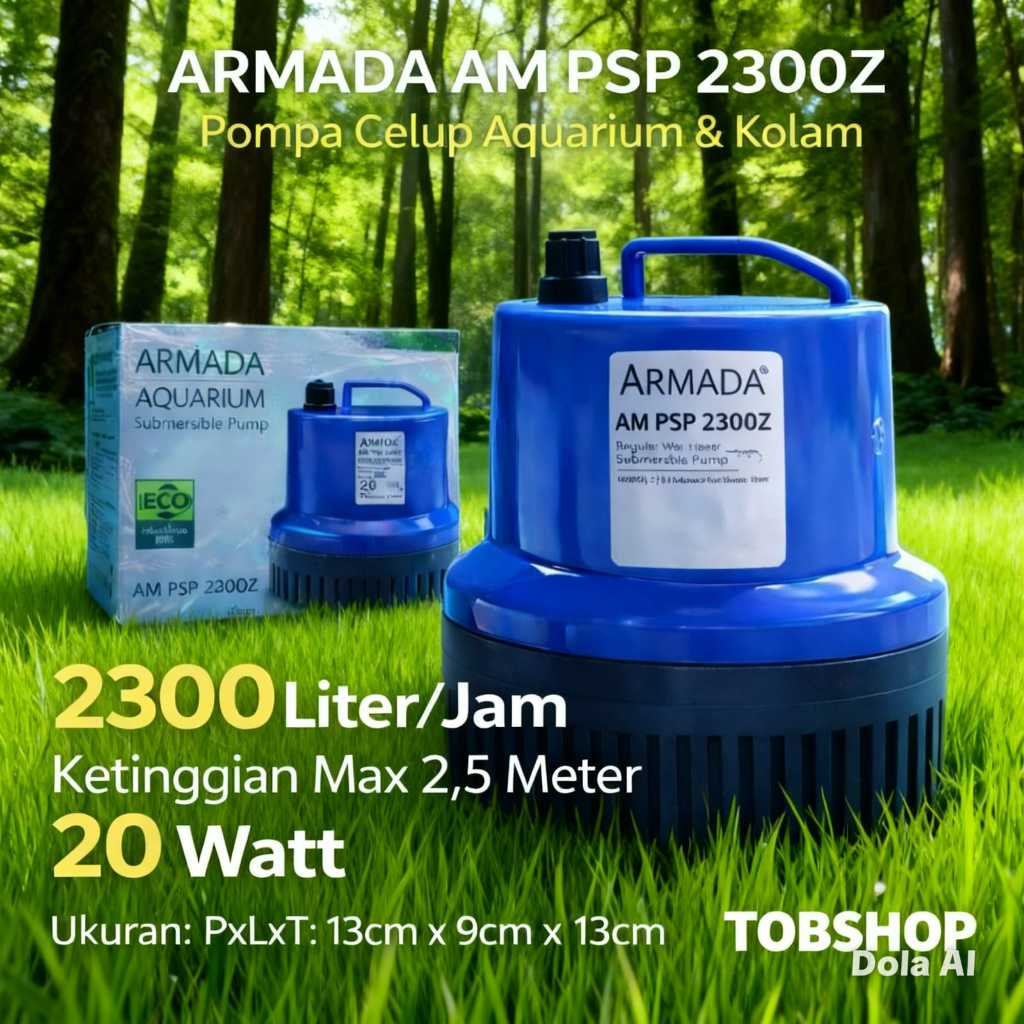 Mesin Pompa Celup PENGUIN ARMADA AM PSP 2300Z 2300 Z Filter Bawah Aquarium Aquascape Air Terjun Kola