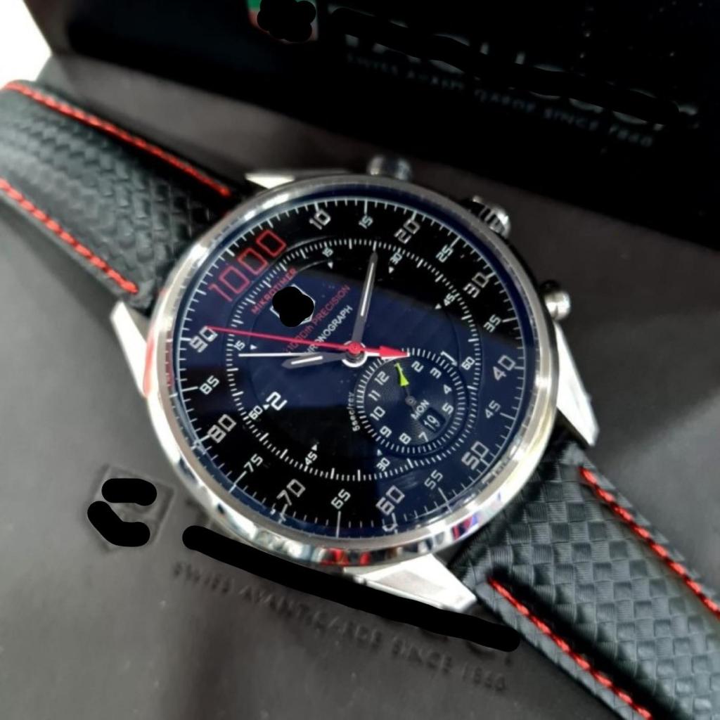 The Luxe Watch126 Jam Tangan Pria Mewah Carrera Mikrotimer 1000 Automatic Leather Men Watch