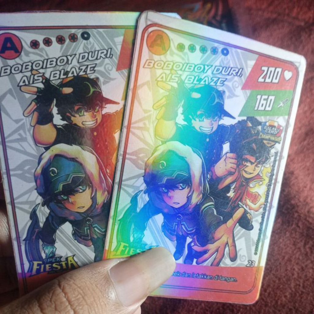 kartu Boboiboy hologram