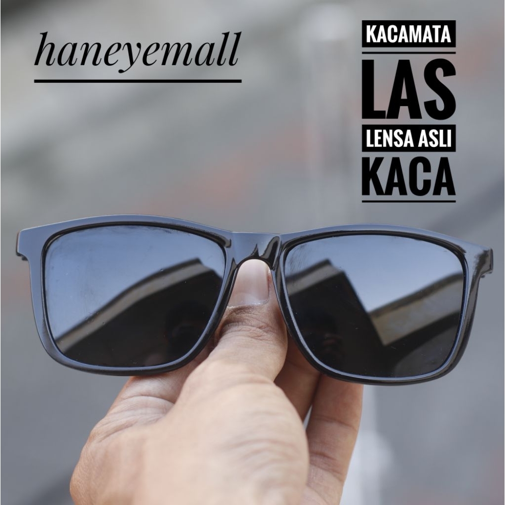 Kacamata Las Kaca Asli / Kacamata Hitam Las / Kacamata Lensa Kaca 232