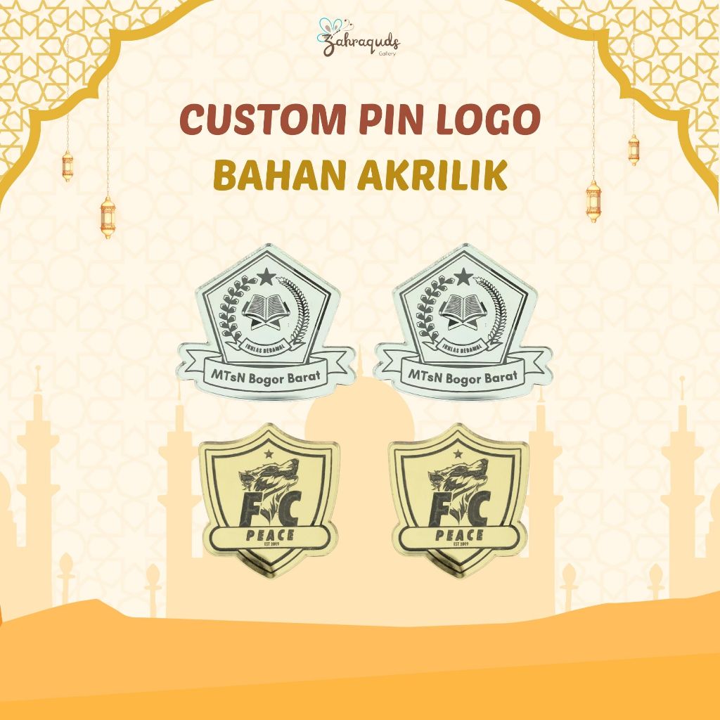 CUSTOM PIN LOGO/BROS LOGO/LOGO PIN CUSTOM AKRILIK