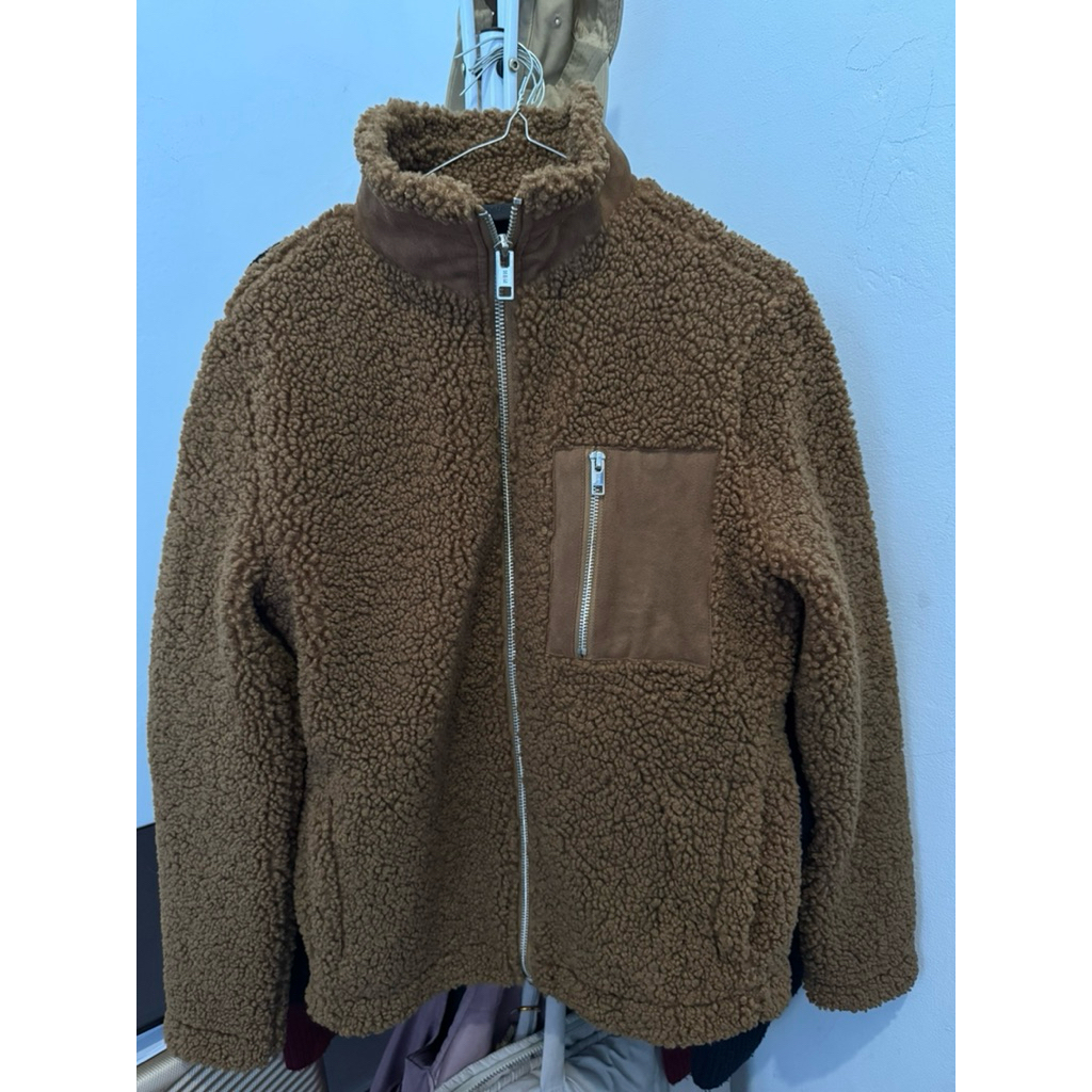 H&M Jacket Wool Front Pocket Zipper Original