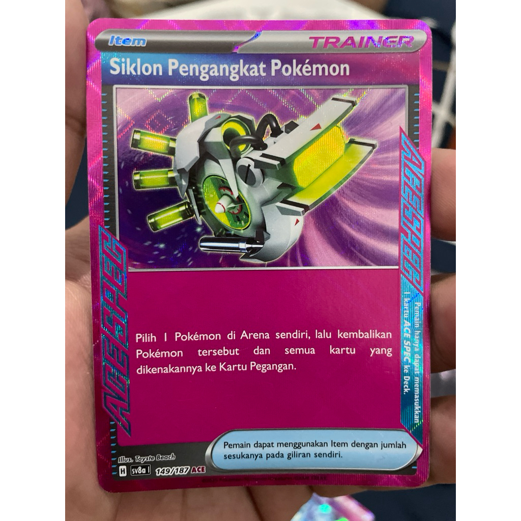 Siklon Pengangkat Pokemon ACE SPEC - TCG Pokemon Indonesia