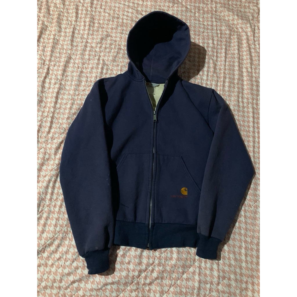 Vintage 90’s Carhartt Thermal zip hoodie sunfaded