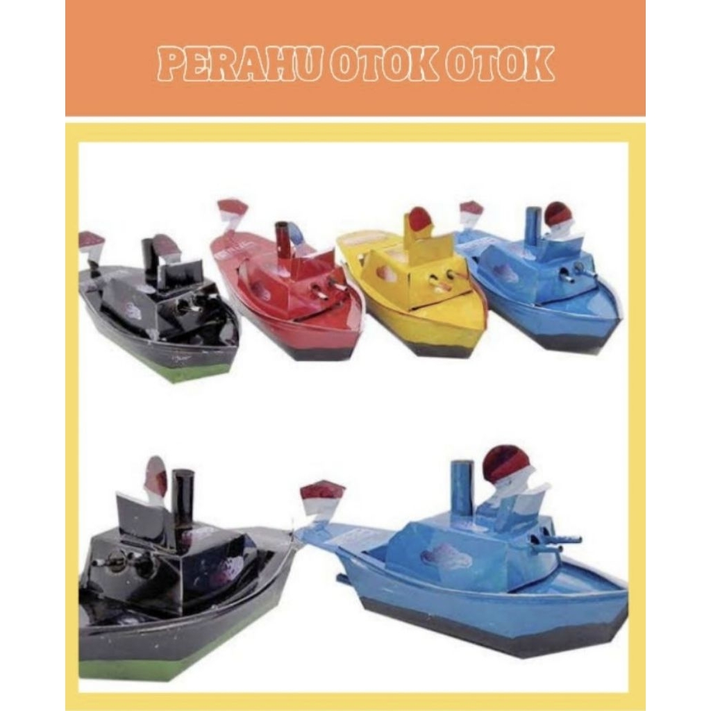 Mainan perahu Otok-otok / mainan perahu jadul / mainan kapal anak jadul