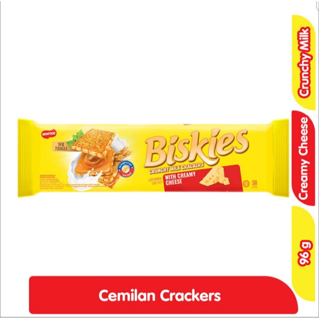 Biskies Sandwich Crackers Biskuit Cheese 96 g
