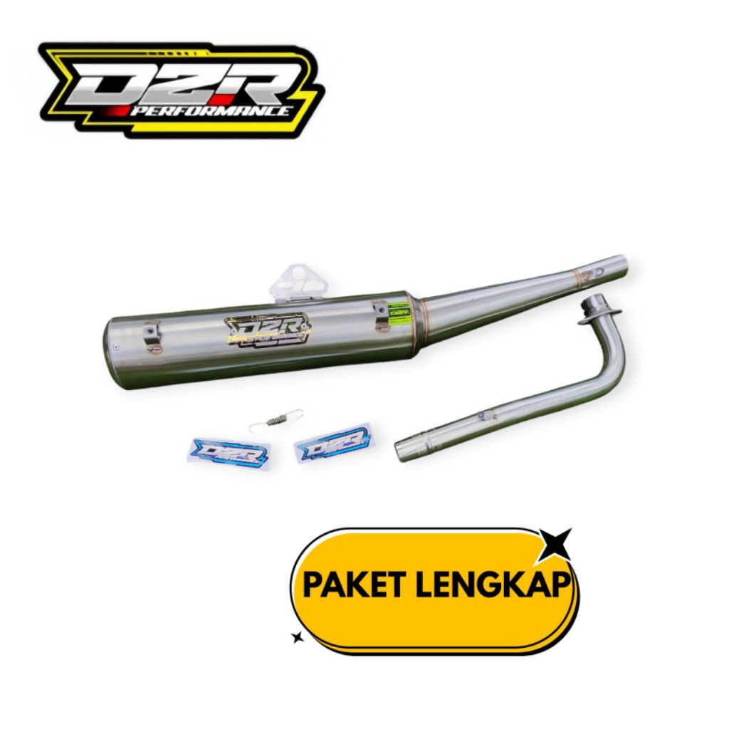 Knalpot standar racing JUPITER Z VEGA R NEW VEGA RR/ZR stainless suara ngebas adem by DZR