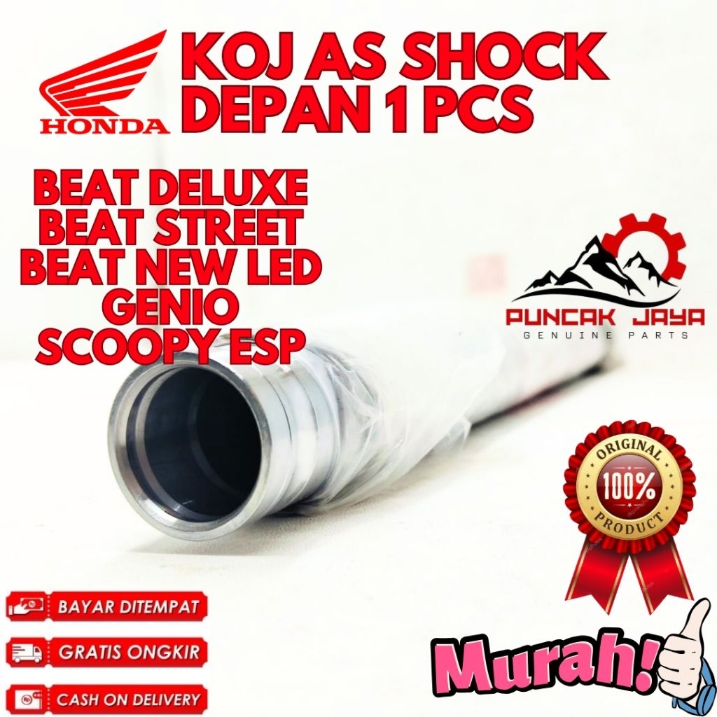 AS SHOCK DEPAN 1 PCS ORIGINAL HONDA KODE KOJ, AS SHOCK DEPAN BEAT DELUXE, AS SHOCK DEPAN BEAT STREET