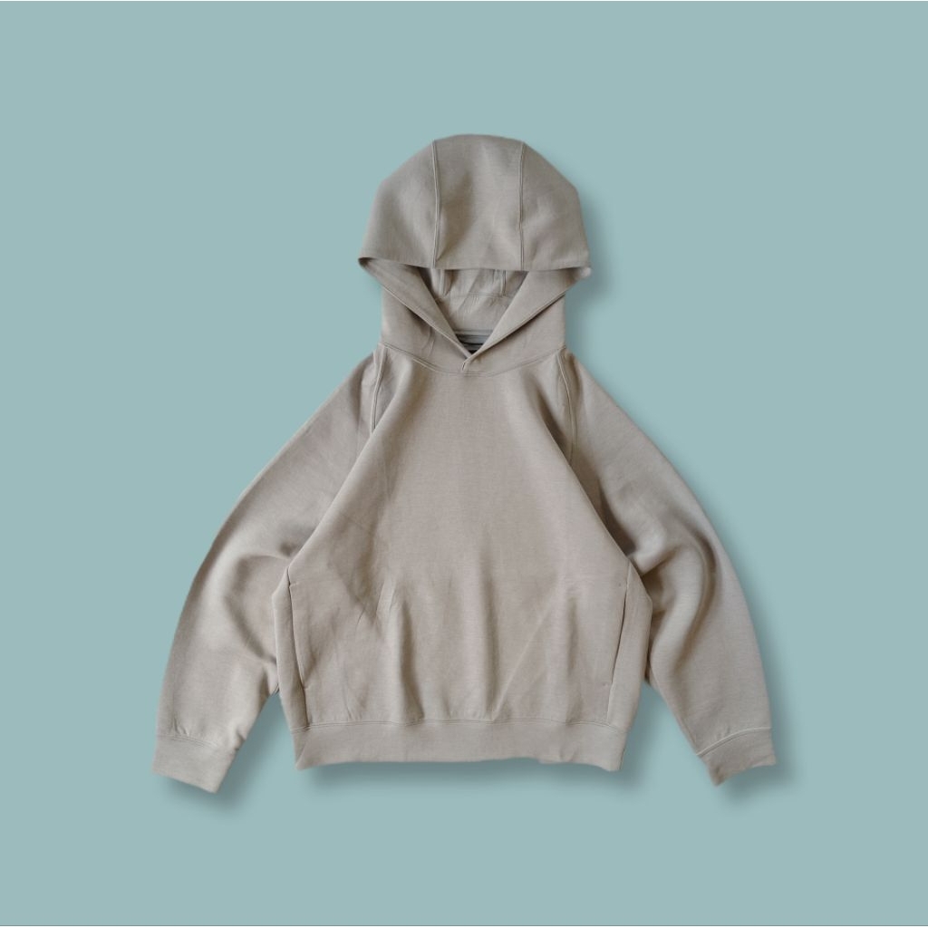 Jaket Uniqlo Pullover Sweat Dry Ultra Strech Hoodie Light Gray Second