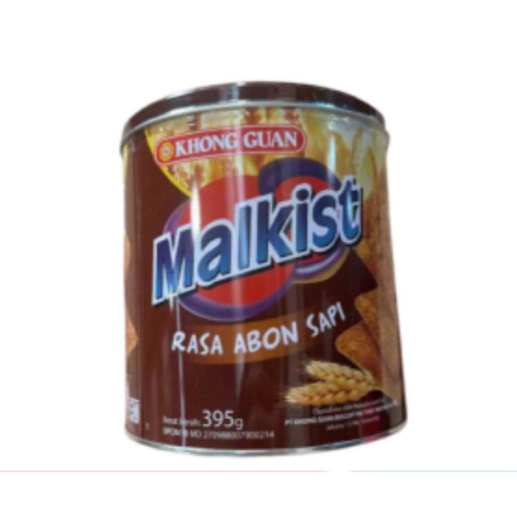 KHONG GUAN CRACKERS MALKIST ABON SAPI KALENG 395GR
