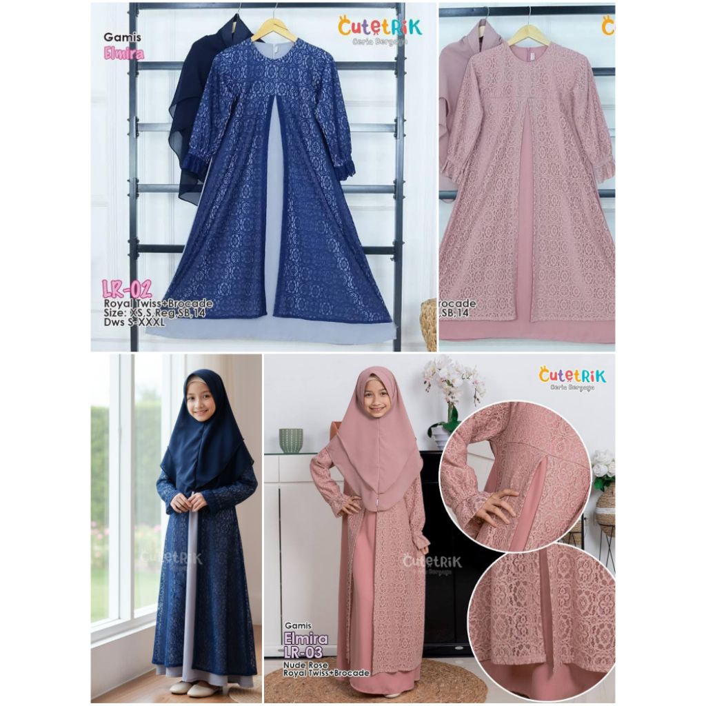 Gamis Cutetrik /Gamis Brukat Cutetrik/ Gamis Couple