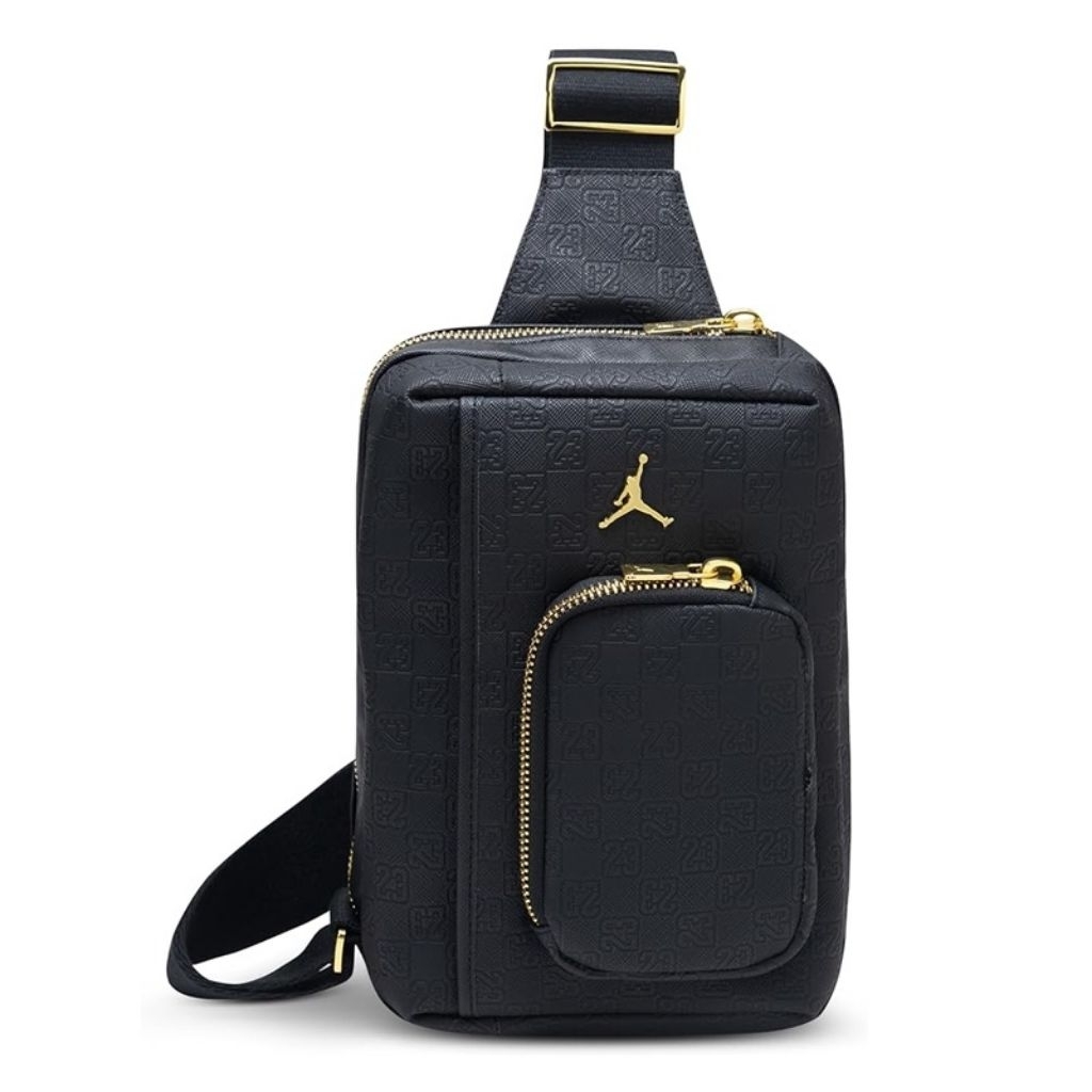 ( Ready Stock ) Tas Basket Air Jordan Monogram Sling Bag Black Original  / tas pria jordan