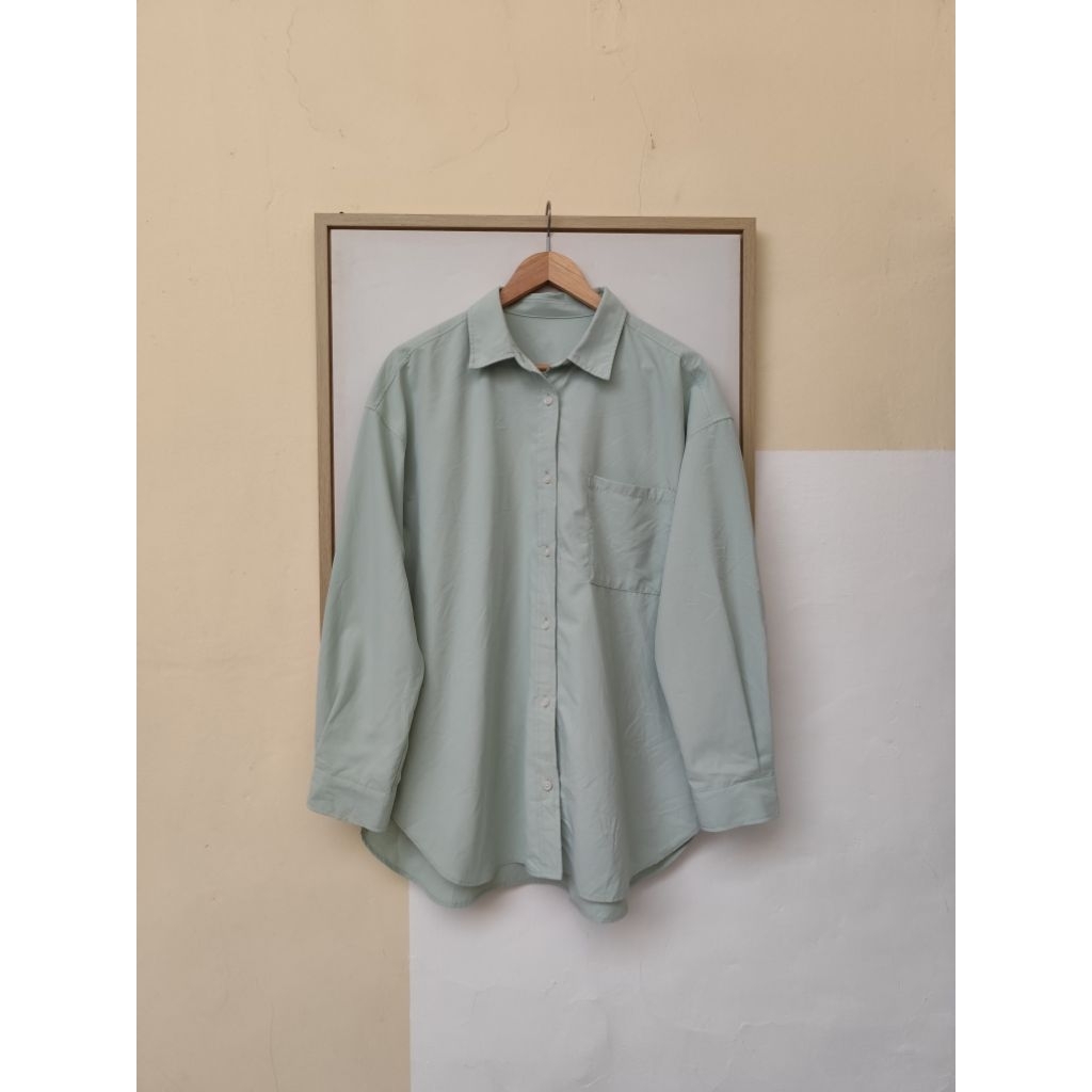 Kemeja Oversize Mint GU