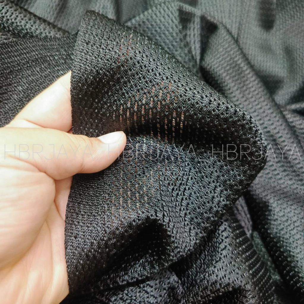 Bahan Kain Jok Mobil Ori Fabrik Kode Hitam Jaring