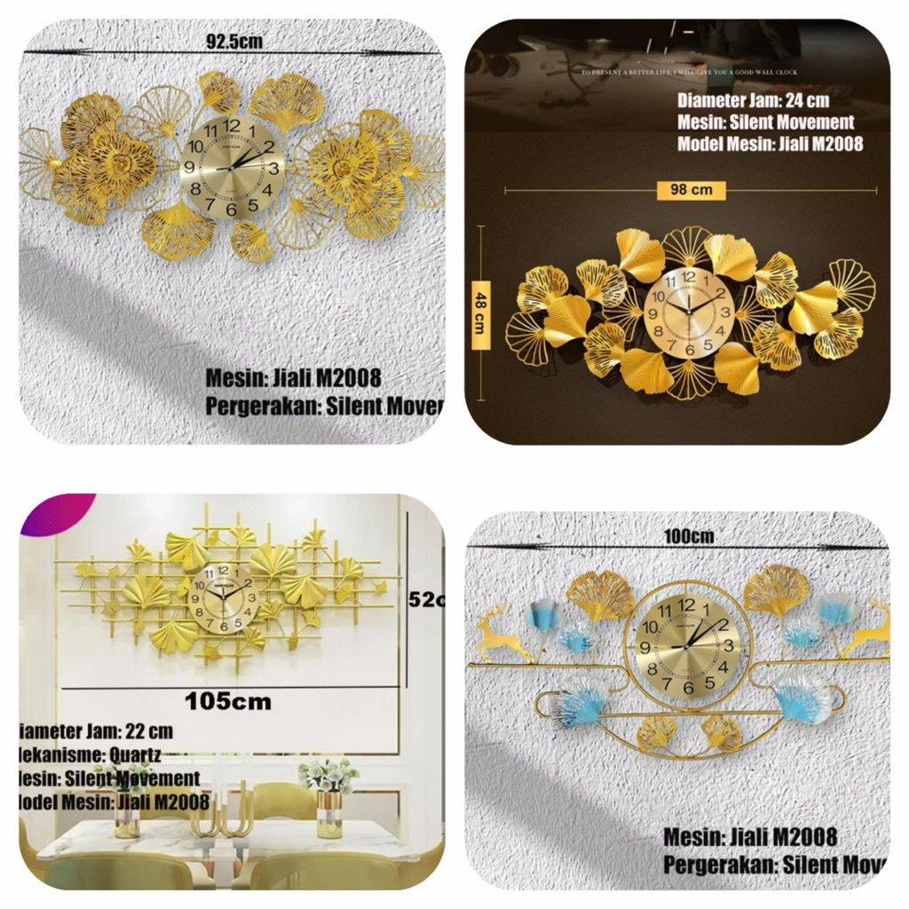 Jam dinding estetic / jam hias / jam dinding hias / jam besi / jam aestetic / tangan g-shock doraemo