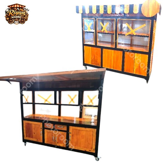 GEROBAK NASI PADANG SIAP JUALAN FREE ONGKIR