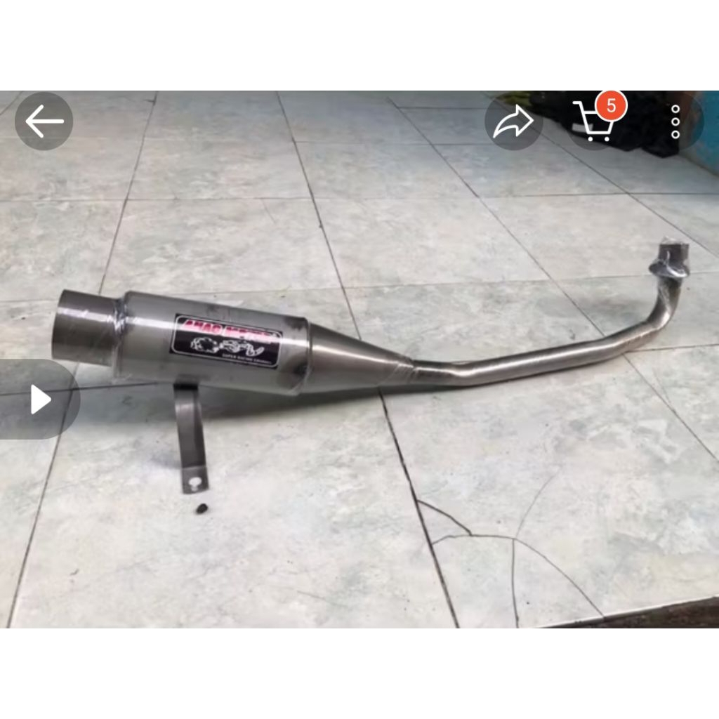 (TERLARIS)knalpot standar recing ahou bobokan fulset prenis karisma, Suprax,Revo,jupiterz,Vega,smas,