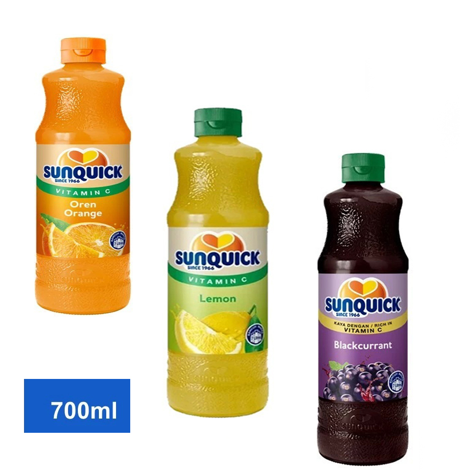 Sunquick 700ml Orange – Lemon – blackcurrant