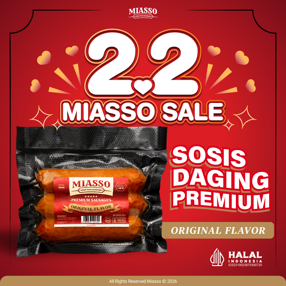MIASSO - Original | Premium Sausages | Sosis Halal Frozen Food