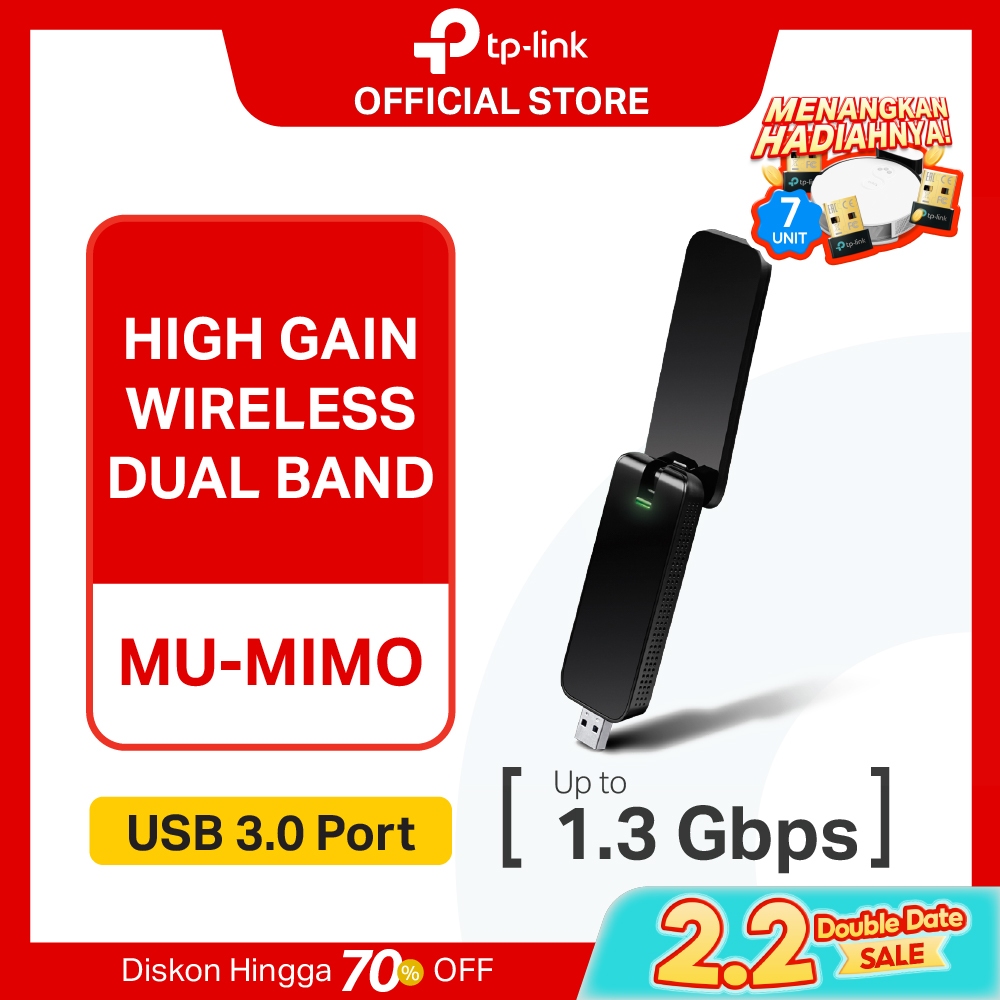 TP-LINK  Archer T4U AC1300 Wireless Dual Band USB Adapter