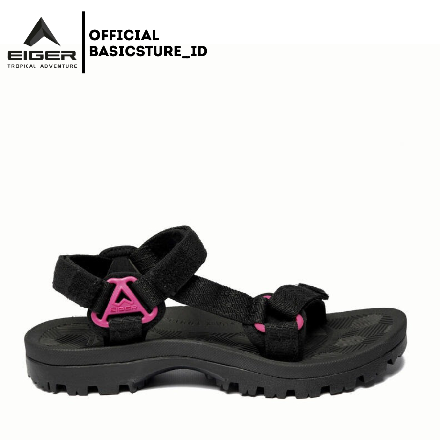 [ BIG SALE ] EIGER WS BHARDEV ROLL STRAP SANDALS PRIA/WANITA - BLACK BISA COD