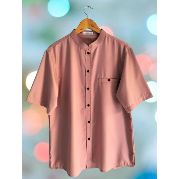 Diskon Baju Koko Dewasa Katun Toyobo 2026 Warna Salem Kerah Mandarin Ukuran S M L XL XXL XXXL XXXXL