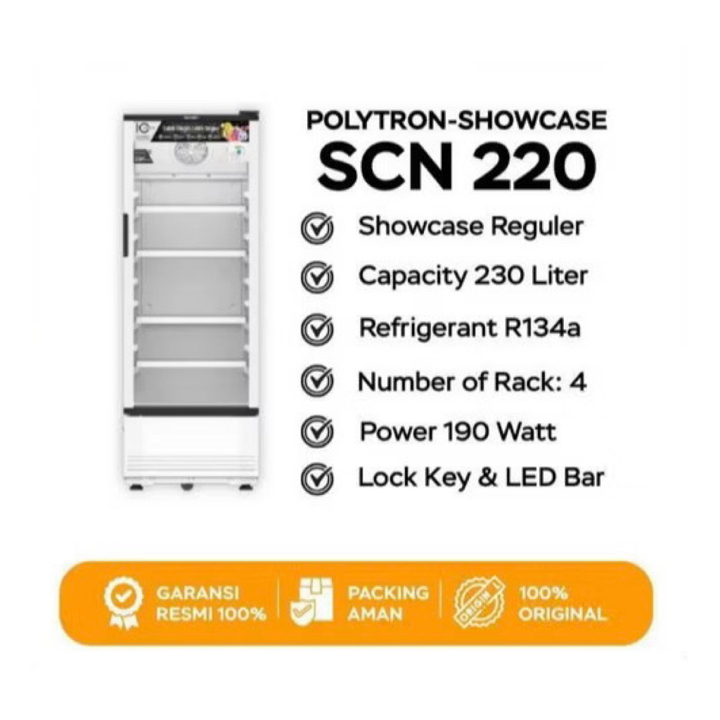 Showcase Polytron 4 rak SCN 220 / Polytron SCN220 Showcase 230L