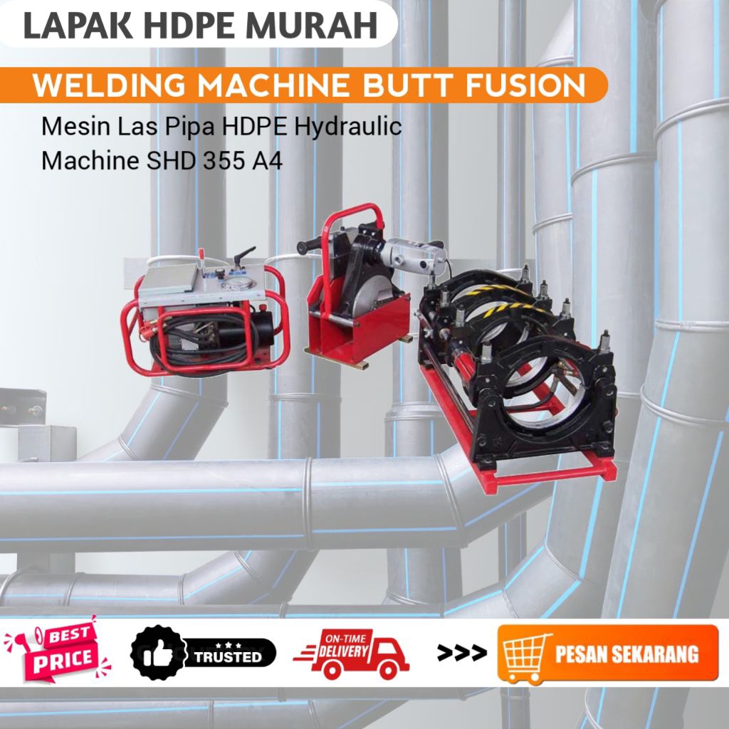 Mesin Buttfusion Hdpe 14 Inch Hydraulic | Mesin Las Pipa Hdpe SHD 355