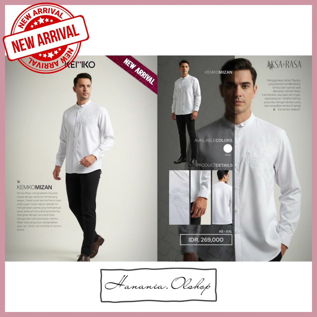 DISKON RABBANI - NEW ARRIVAL Kemko Mizan Mst Rabbani | kemko rabbani | baju koko lengan panjang | ba