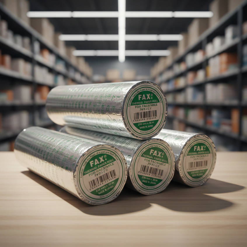 Kertas Fax 210 x 30 Thermal Paper Rol Merek FAX