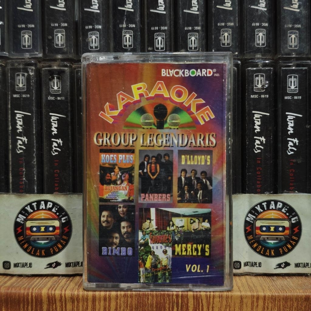 Kaset - Karaoke Group Legendaris - Koes Plus, D'Lloyd's, Panbers, Bimbo, dan Mercy's - Kaset Pita - 