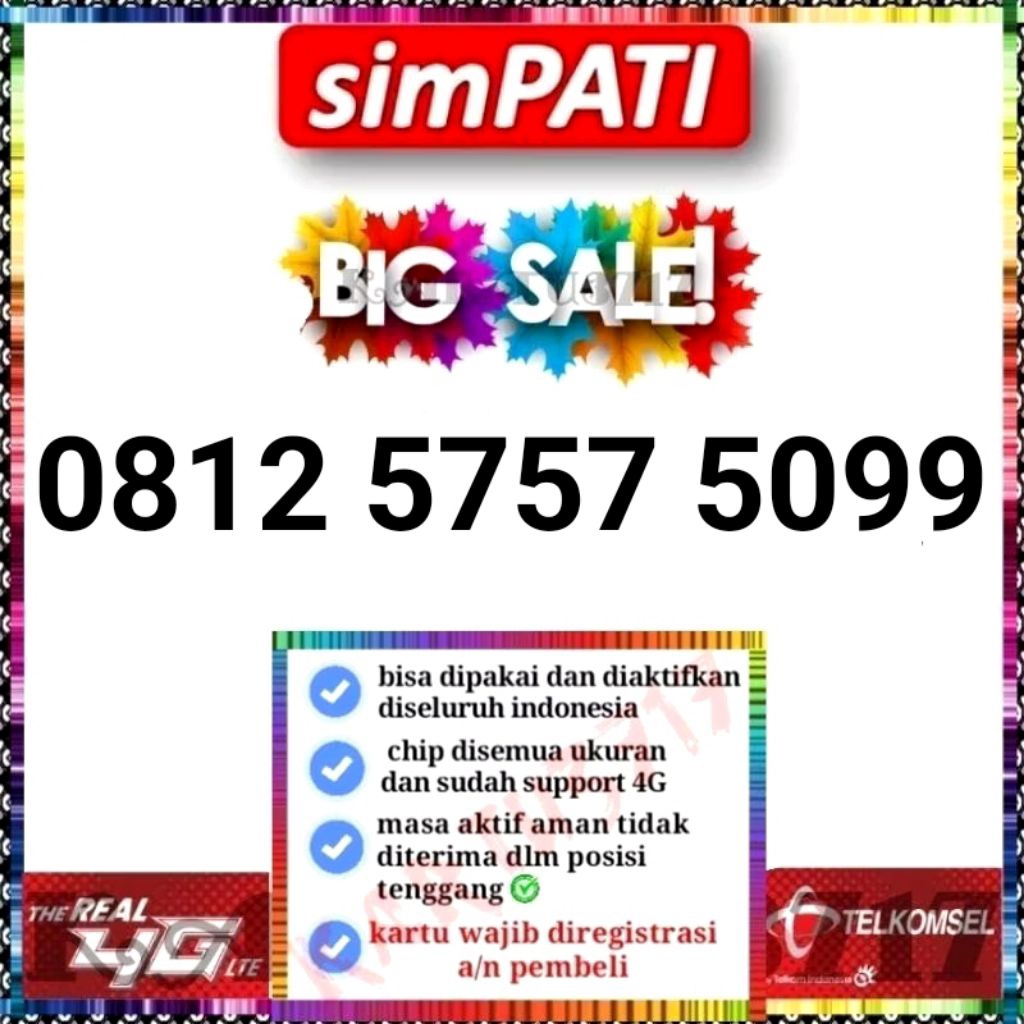 SIMPATI 0812 ABAB 5757 xx99