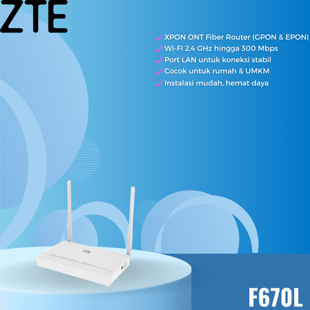 ZTE WIRELESS GPON F670L