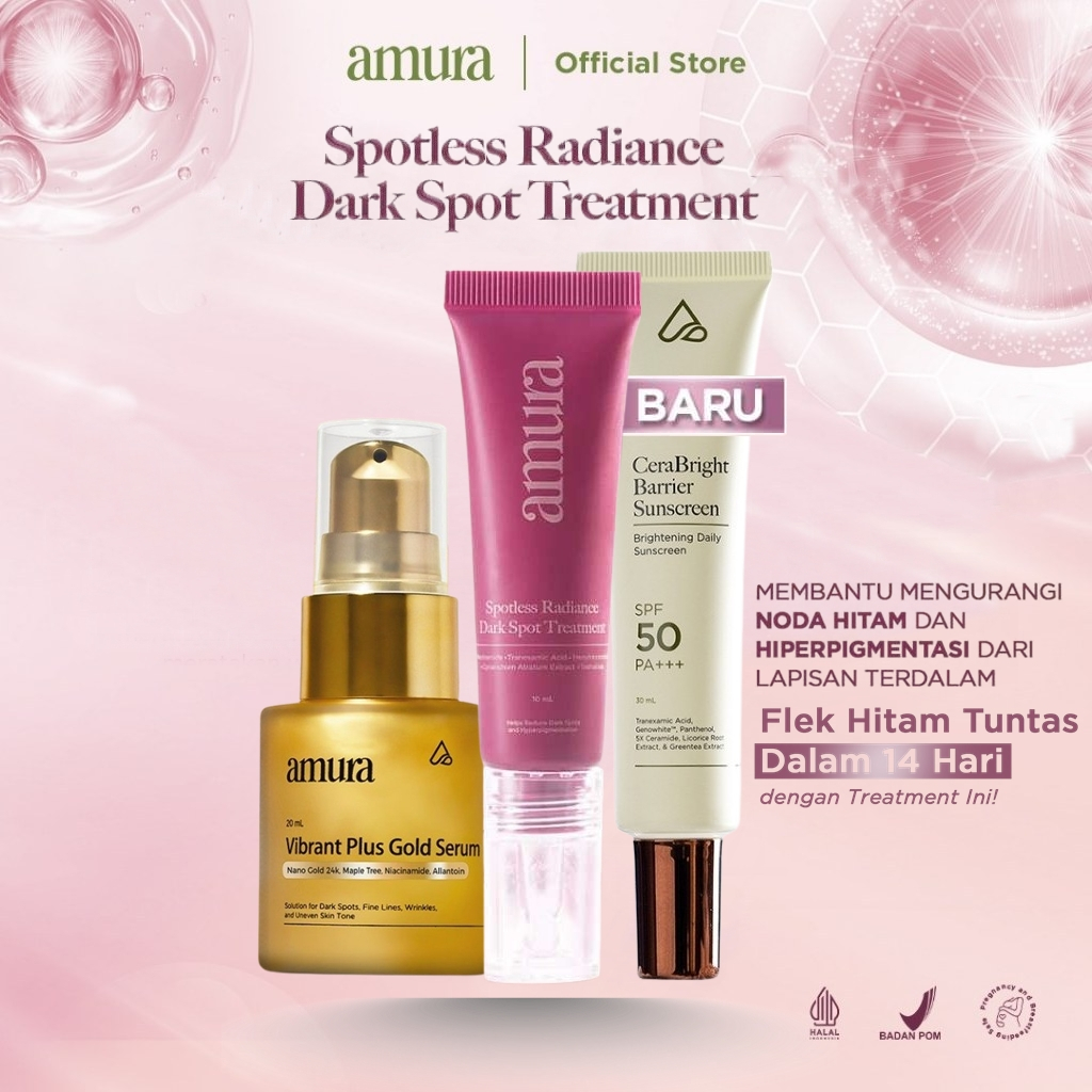 Amura Spotless Radiance Dark Spot Treatment Official Skincare Untuk Flek Hitam Original 100% Asli