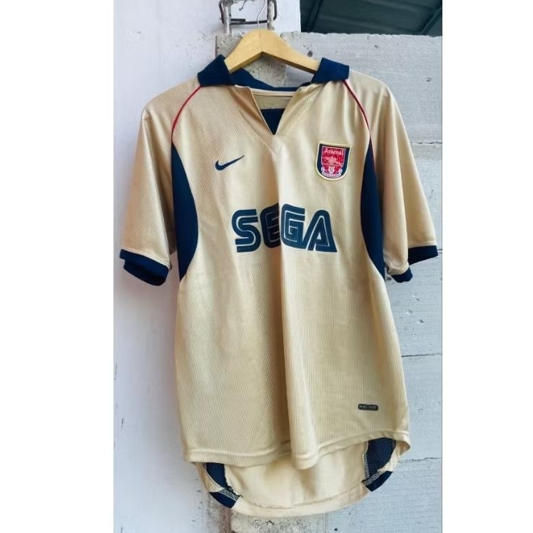Jersey arsenal sega gold 2001