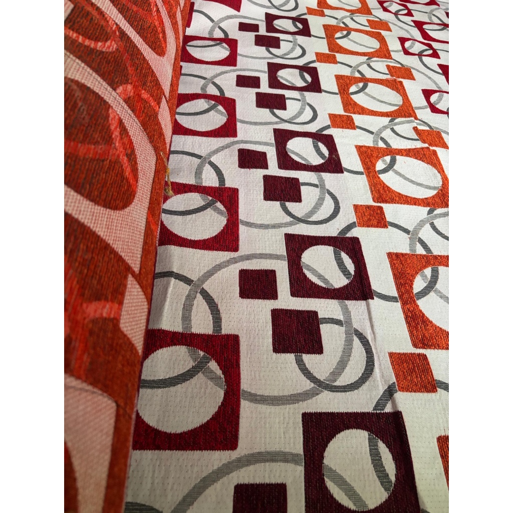 Bahan Kain Chenille Meubel Sofa / Jok / Kursi Motif / Kain Interior Sofa Motif Bulat Abstrak