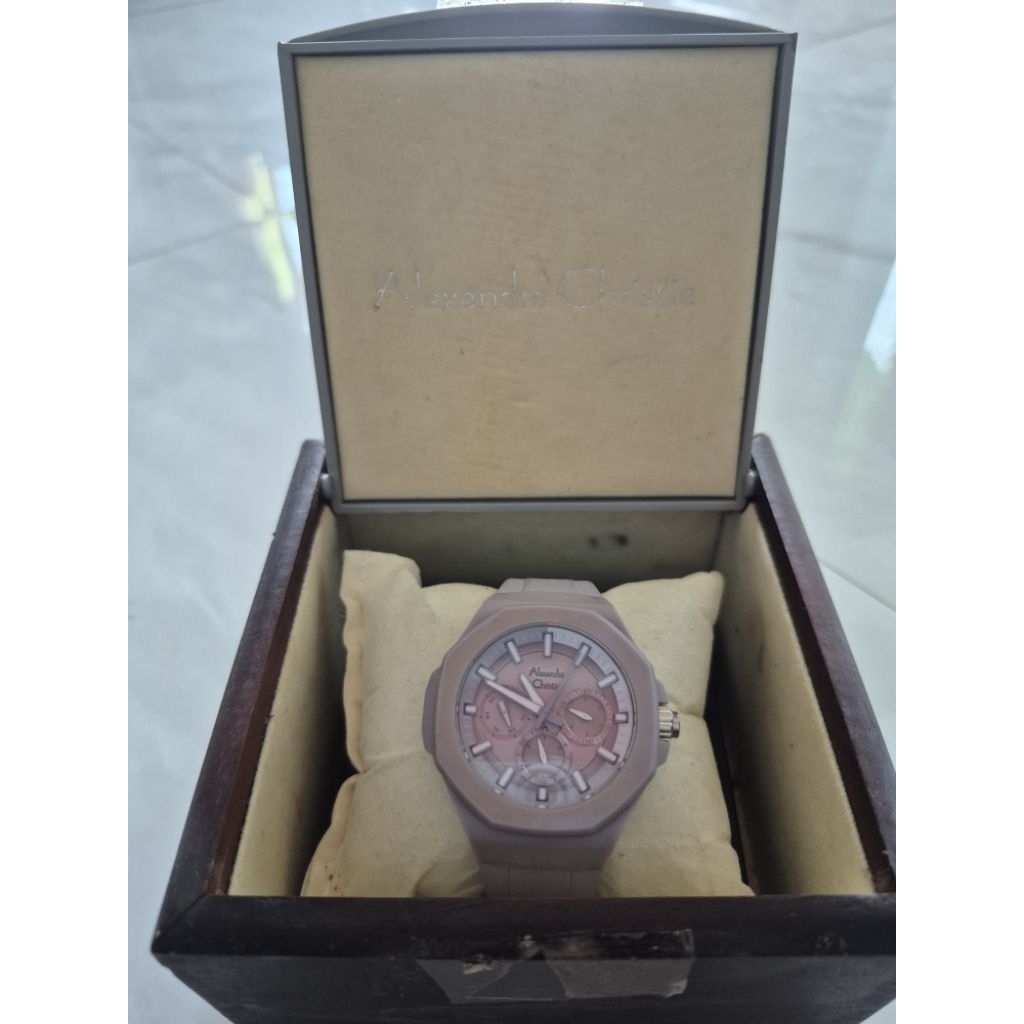 Jam AC Cewek Original 6590BF (Bahan Karet)
