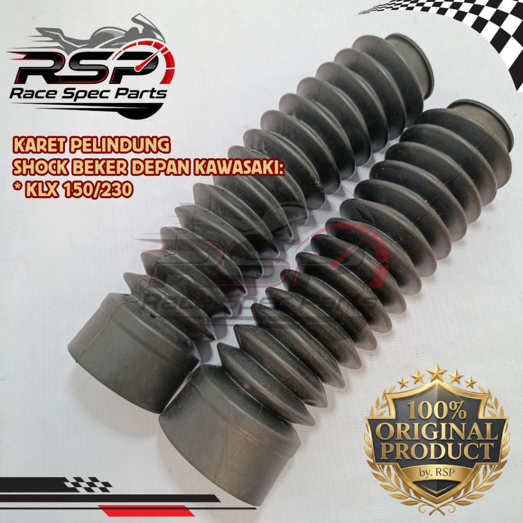 Karet pelindung shock beker depan kawasaki Klx 230 klx 150 original