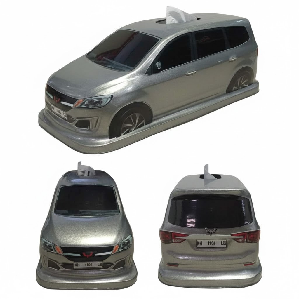 (Wuling Confero) Kotak Tissue Minimalis Bentuk Mobil/Tempat Tisu Aesthetic Style