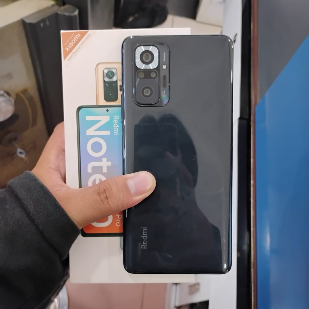 Redmi note 10 pro ram 8/128 second fullset original termurah