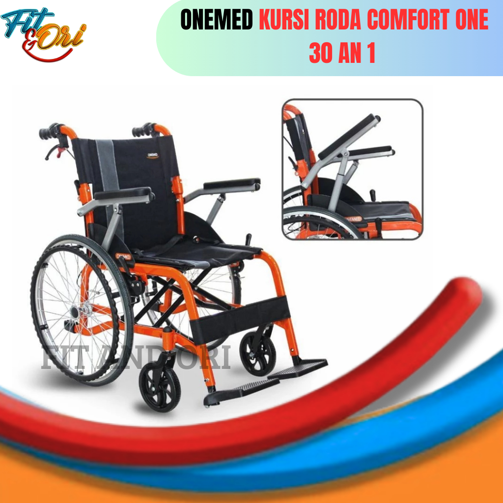 KURSI RODA TRAVEL COMFORT ONE 30 A ONEMED / Kursi Roda Travel Portable / ONEMED / ONEHEALTH / SERENI
