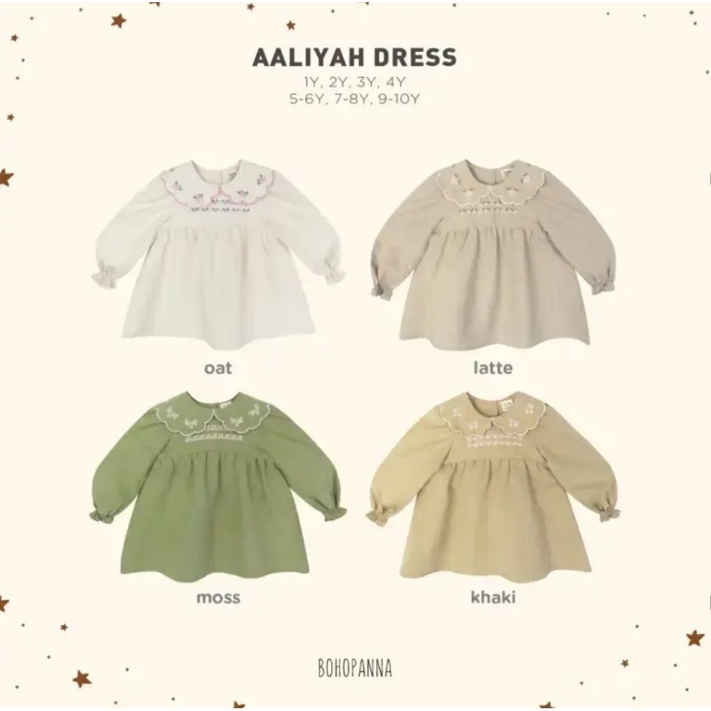 BOHOPANNA | BOHOPANNA AALIYAH DRESS | BOHOPANNA DRESS | DRESS ANAK PEREMPUAN